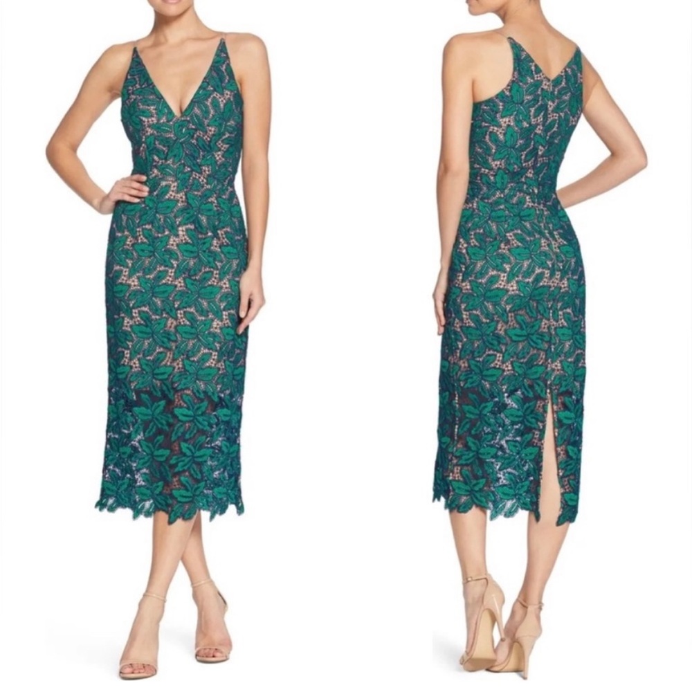 Dress the Population Aurora Lace Dress Green